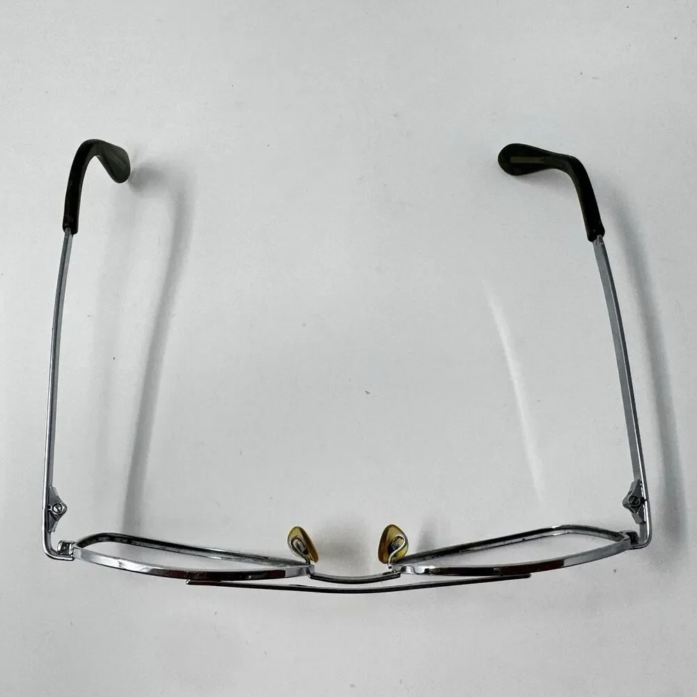 Vintage Univis UF150 USA Silver Eyeglass Frames 53-19-140 Double Bridge